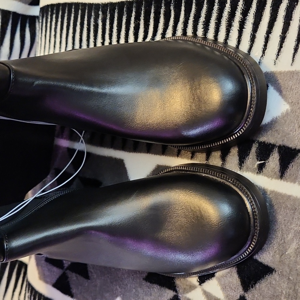 A New Day Tall Riding Boots Womens Black Size 6 Wide Calf - Picture 3 of 12
